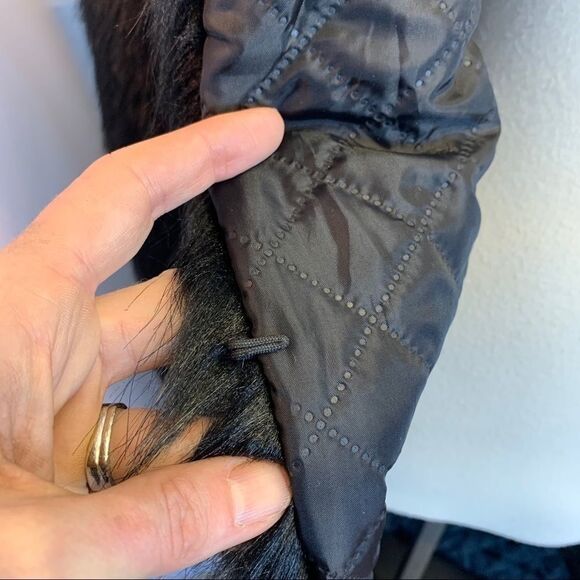 NWT Black fashionable faux fur winter warm teddy coat Sz L - Picture 5 of 13